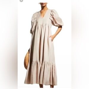 Hunter Bell Palmer Linen Dress